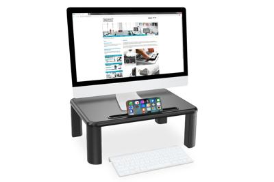 Digitus DA-90458 Monitorstandaard Hoogte: 71 tot 145 mm Zwart
