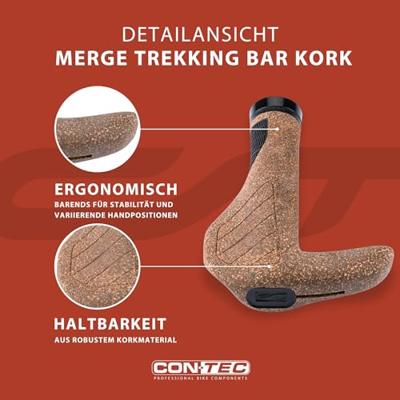CONTEC handvatten "merge trekking bar kork" ct grips merge trekking bar cork, 140mm CONTEC handvatten "merge trekking bar kork" ct grips merge trekking bar cork, 140mm