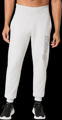 Asics Logo Jogging broek Heren Light Grey Heather XL
