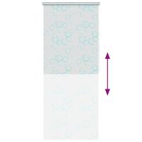 VidaXL Rolgordijn voor douche 80x240 cm bubbel - thumbnail