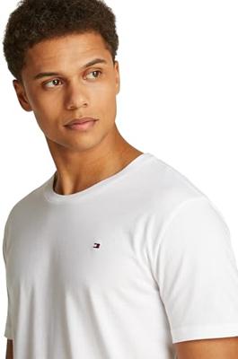 Tommy Hilfiger Heren Katoenen T-Shirt - Basic ondershirts korte mouw - Ronde hals