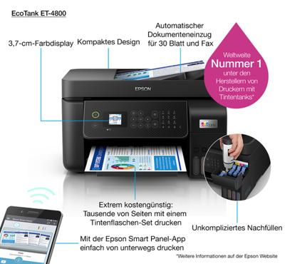 Epson EcoTank ET-4800 printer - thumbnail