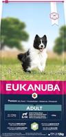 EUKANUBA premium hondenvoer met lamvlees & rijst voor kleine en middelgrote rassen - droogvoer voor volwassen honden, 12 kg - thumbnail