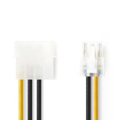 Interne Voedingskabel | Molex Male - PCI Express Male | 0,15 m | Diverse