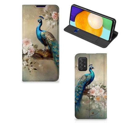 Smartphone hoesje voor Samsung Galaxy A03s Vintage Pauwen Smartphone hoesje voor Samsung Galaxy A03s Vintage Pauwen