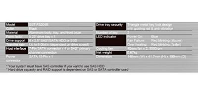 Silverstone SST-FS204B HDD-wisselframe SATA I, SATA II, SATA III - thumbnail