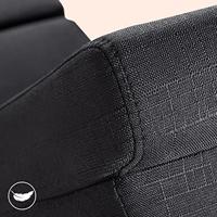 Ligbank Londen Antraciet met Massage en Verwarmingsfunctie - thumbnail