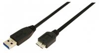 LogiLink USB-kabel USB 3.2 Gen1 (USB 3.0 / USB 3.1 Gen1) USB-A stekker, USB-micro-B 3.0 stekker 2.00 m Zwart CU0027 - thumbnail