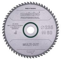 Metabo 628495000 Cirkelzaagblad 235 x 30 x 2.4 mm Aantal tanden: 60 1 stuk(s) - thumbnail