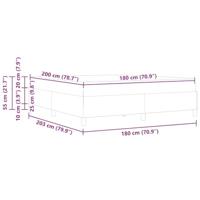 Bedframe met matras met matras Wit 180 x 200 cm Kunstleer - thumbnail