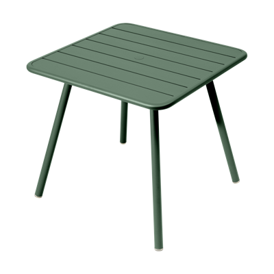 Fermob Luxembourg tuintafel vierpoot 80x80 cm Cedar Green