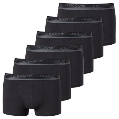 Schiesser Boxershorts Uncover 6-pack zwart