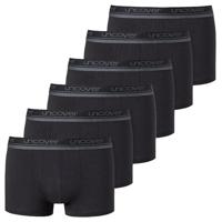 Schiesser Boxershorts Uncover 6-pack zwart - thumbnail