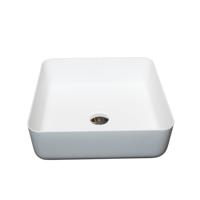 Waskom Loutro Mike Vierkant 40x40x13.5 cm Hoogglans Wit - thumbnail