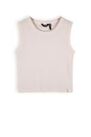 NoBell Meisjes top rib - Kit - Pearled ivoor wit - thumbnail