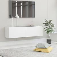 VidaXL Tv-meubel 120x30x30 cm bewerkt hout wit - thumbnail