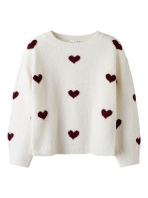 Name it winter sweater meisjes - wit - regular fit, gebreid - NkfOna