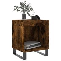 Nachtkastjes 2 st 40x35x50 cm bewerkt hout gerookt eikenkleurig - thumbnail