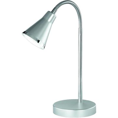 LED Bureaulamp 3W - Warm Wit 3000K - Ronde Glans Titaan Afwerking