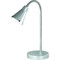 LED Bureaulamp 3W - Warm Wit 3000K - Ronde Glans Titaan Afwerking - thumbnail