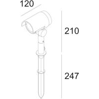 Deko Light Keid II 732095 Opbouwlamp 21.50 W Energielabel: G (A - G) Warmwit Donkergrijs - thumbnail