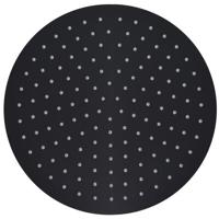 VidaXL Regendouchekop rond 30 cm roestvrij staal zwart - thumbnail