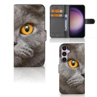 Telefoonhoesje | Met pasjeshouder | Samsung Galaxy S24 Plus Britse Korthaar - thumbnail