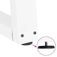 Eettafelpoten 2 st V-vormig 70x(72-73,3) cm staal wit - thumbnail