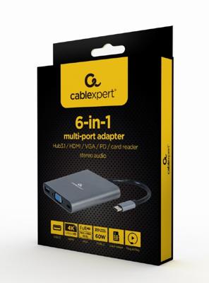 USB-C multi adapter 6-in-1