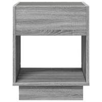 Salontafel met Infinity LED 40x40x50 cm grijs sonoma eikenkleur - thumbnail