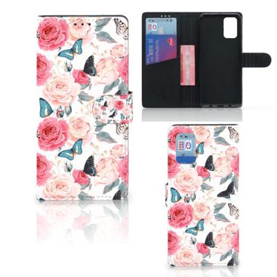 Samsung Galaxy A02s | M02s Hoesje Butterfly Roses Samsung Galaxy A02s | M02s Hoesje Butterfly Roses