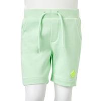 Kindershorts met trekkoord 92 felgroen - thumbnail
