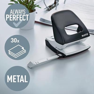 Leitz NeXXt WOW perforator, 30 blad, zwart