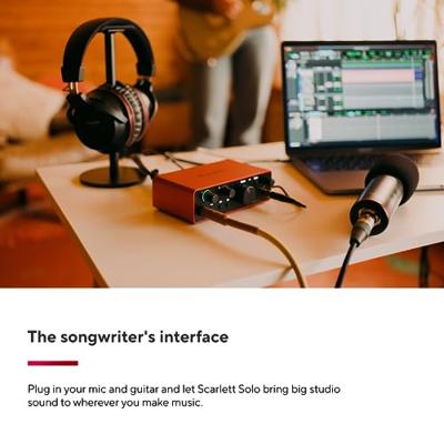 Focusrite Scarlett Solo 4th gen audio interface - thumbnail