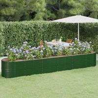 Plantenbak 440x80x68 cm gegalvaniseerd staal groen - thumbnail
