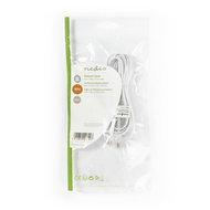 Telefoonkabel | RJ11 male - RJ11 male | 2,0 m | Wit