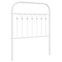 Hoofdbord 75 cm metaal wit - thumbnail
