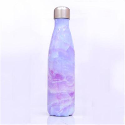 Thermische beker vacuüm kolf warmte waterfles draagbare roestvrijstalen sport ketel capaciteit: 500ml (Magic Purple)