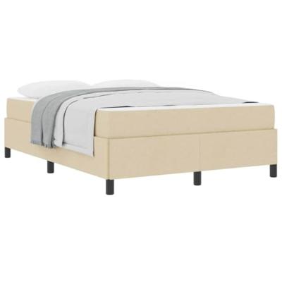 Boxspring bed Crème en Zwart 160 x 200 cm