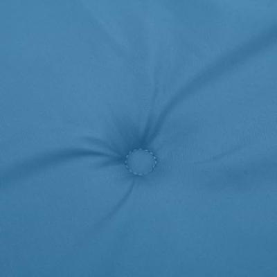 Stoelkussens 2 st lage rug 100x50x4 cm stof gemleerd blauw Stoelkussens 2 st lage rug 100x50x4 cm stof gemleerd blauw