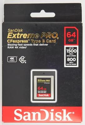 Sandisk CFexpress Extreme Pro 64GB 1500/800MB/s type B - thumbnail