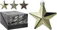 Kerstornament Sterren Licht Groen 8st - thumbnail
