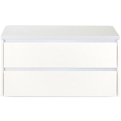 Dante Badmeubelset 100 cm - Wit Hoogglans - Wastafelbovenblad