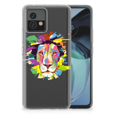 Motorola Moto G72 Telefoonhoesje met Naam Lion Color Motorola Moto G72 Telefoonhoesje met Naam Lion Color