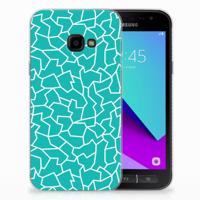 Samsung Galaxy Xcover 4 | Xcover 4s | Hoesje maken | Cracks Blue - thumbnail