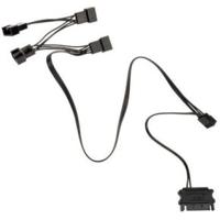 Y-kabel PC-ventilator [1x PC-ventilatorbus 4-polig - 4x PC-ventilatorbus 4-polig] 0.35 m Zwart Kolink - thumbnail