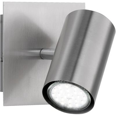 LED Wandspot Vierkant Mat Nikkel - Moderne Aluminium GU10 Fitting