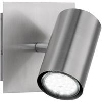 LED Wandspot Vierkant Mat Nikkel - Moderne Aluminium GU10 Fitting - thumbnail