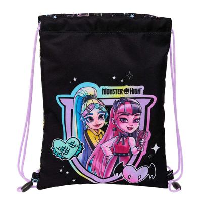 Rugtas met Koordjes Monster High Zwart 26 x 34 x 1 cm Rugtas met Koordjes Monster High Zwart 26 x 34 x 1 cm
