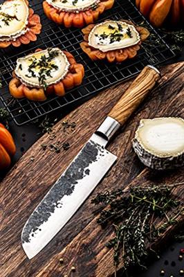 FORGED - Olive Forged - Santoku 18cm Olijfhout